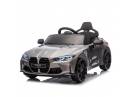 Masinuta electrica Bmw M4 2x45W, 12V 7Ah, cu roti moi, scaun tapitat, culoare gri